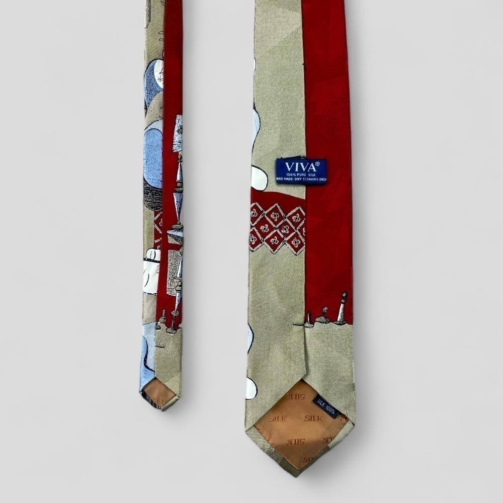Mens Abstract Designed Tie - Picture 3 of 3